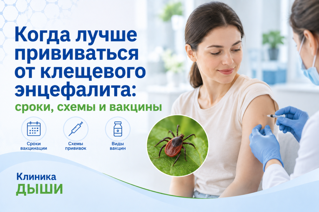 Когда лучше прививаться от клещевого энцефалита: сроки, схемы и вакцины